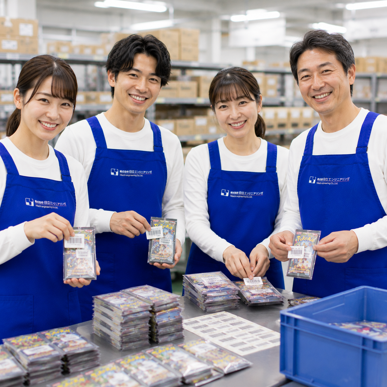 【時給1356円】カンタン♪カードパックのシール貼り替え作業！