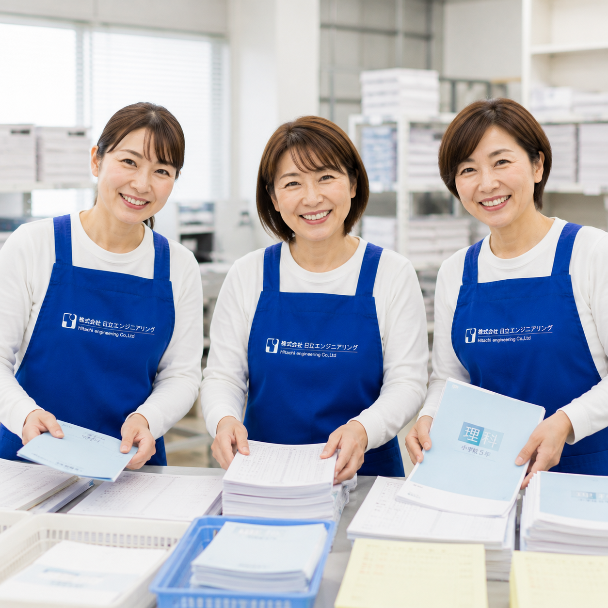 【カンタン】教材プリントのセット組み、封入、結束作業！