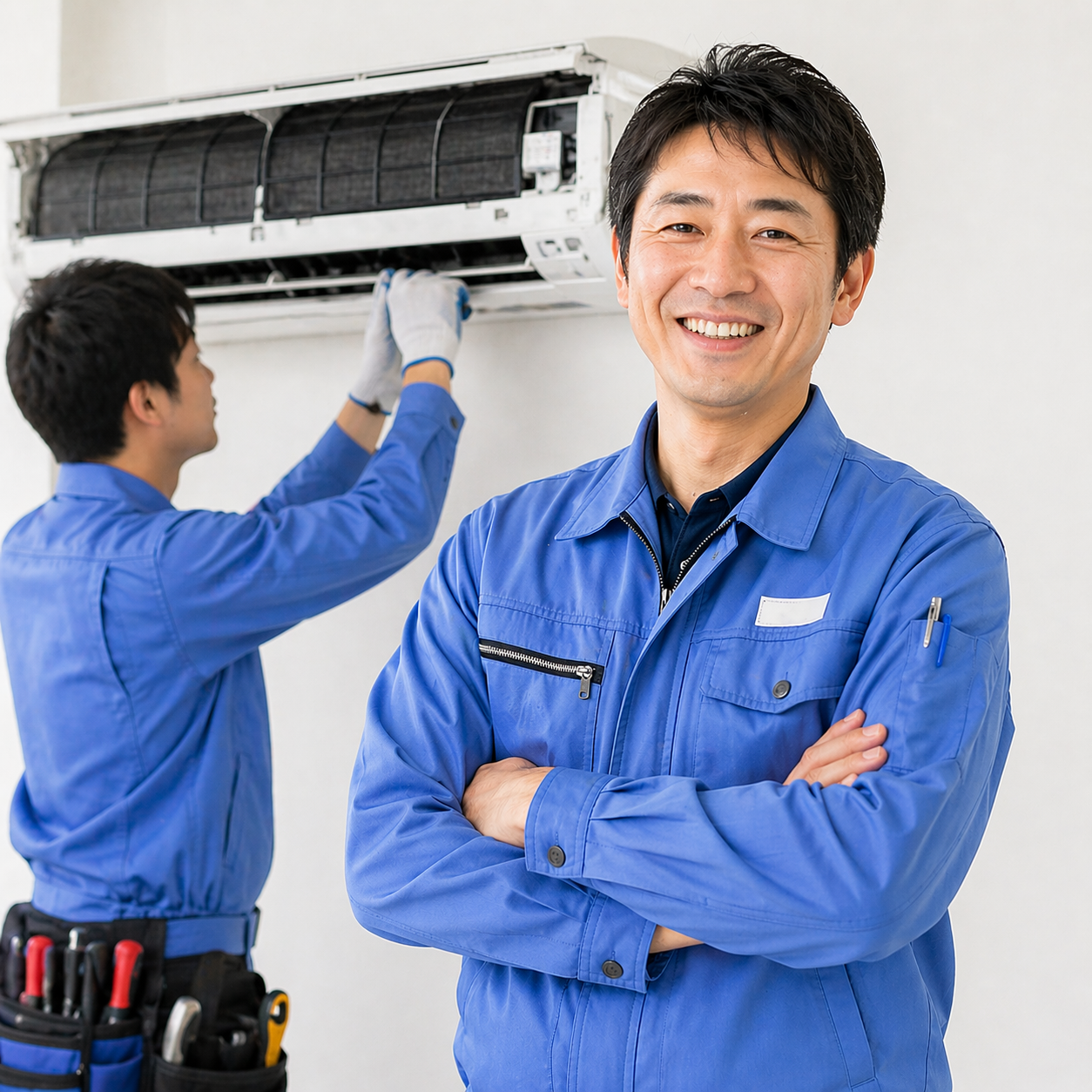 【期間限定/月24万↑】🔰初心者OK🔰エアコン修理の「補助」スタッフ募集🔧【時給1,600円】