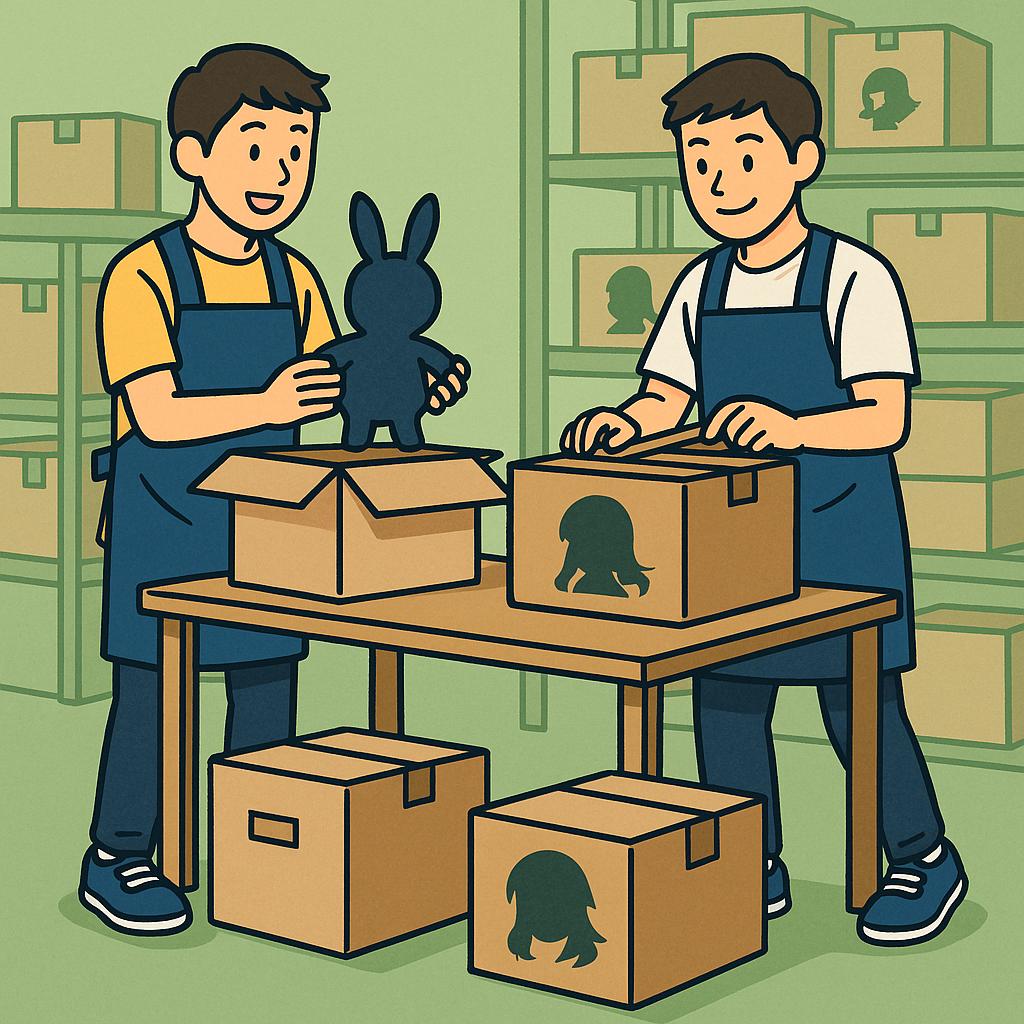 【送迎バスあり🚌】「キャラと目が合う！？」人気ゲームグッズ📦の入出荷作業✨週3日～OK！未経験歓迎🎮