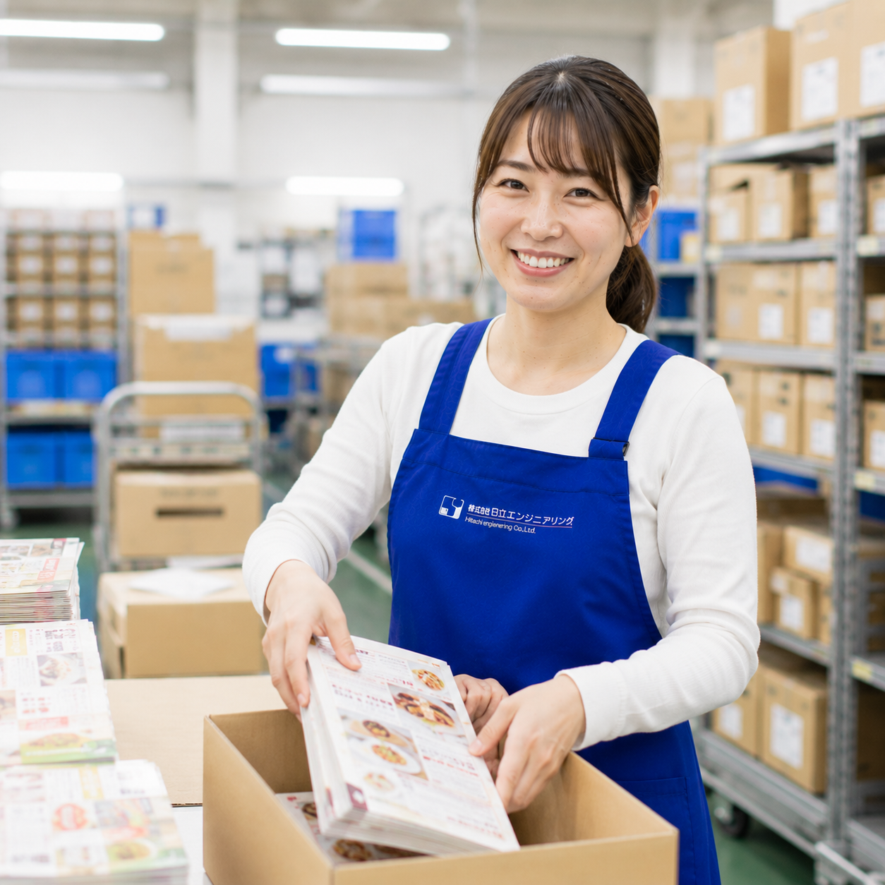 【ﾚｷﾞｭﾗｰﾜｰｸ】チラシ中心の印刷物の梱包作業【時給1350円+交通費補助500円】